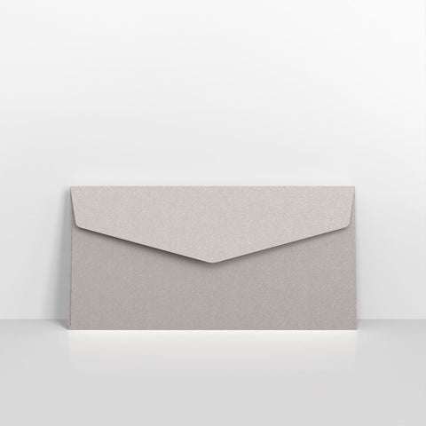 Silver Coloured Peel and Seal V Flap Envelopes