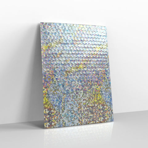 Silver Holographic Metallic Finish Bubble Bag Mailers