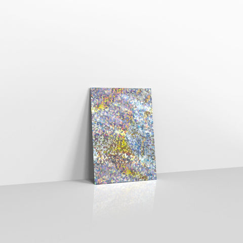 Silver Holographic Metallic Finish Foil Envelopes