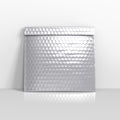 Silver Metallic Finish Bubble Bag Mailers