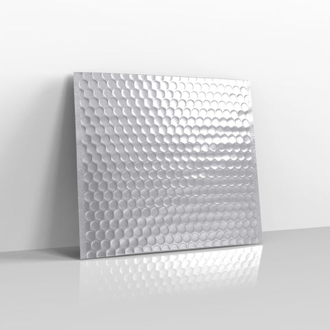 Silver Metallic Finish Bubble Bag Mailers