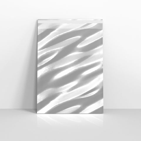 Silver Metallic Finish Foil Envelopes