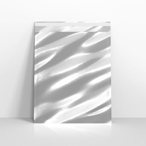 Silver Metallic Finish Foil Envelopes