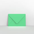 Spearmint Green Coloured Gummed Greeting Card V Flap Envelopes