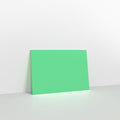 Spearmint Green Coloured Gummed Greeting Card V Flap Envelopes