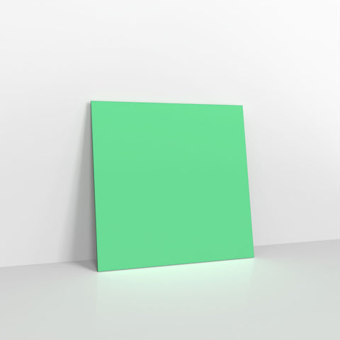 Spearmint Green Coloured Gummed Greeting Card V Flap Envelopes