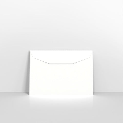 White Blue Opaque Gummed Business Envelopes