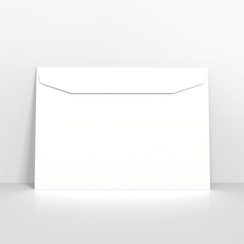 White Blue Opaque Gummed Business Envelopes