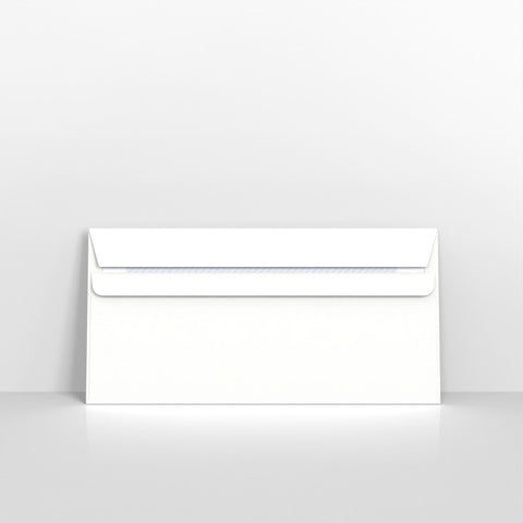 White Blue Opaque Self Seal Business Envelopes