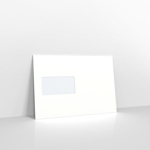 White Blue Opaque Self Seal Business Envelopes