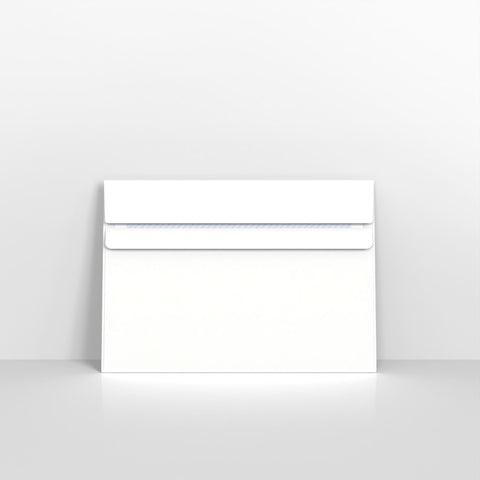 White Blue Opaque Self Seal Business Envelopes