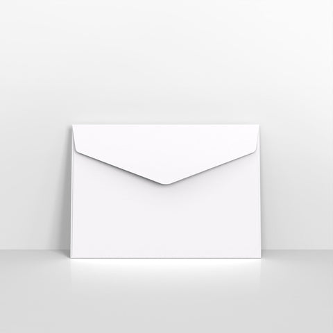 White Coloured Peel and Seal V Flap Envelopes