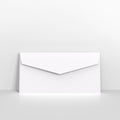 White Coloured Peel and Seal V Flap Envelopes