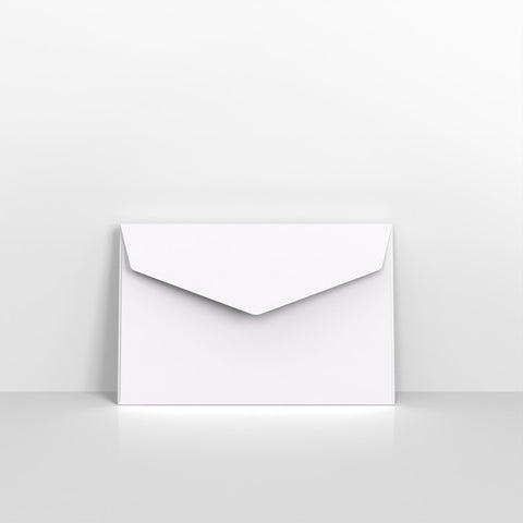 White Coloured Peel and Seal V Flap Envelopes