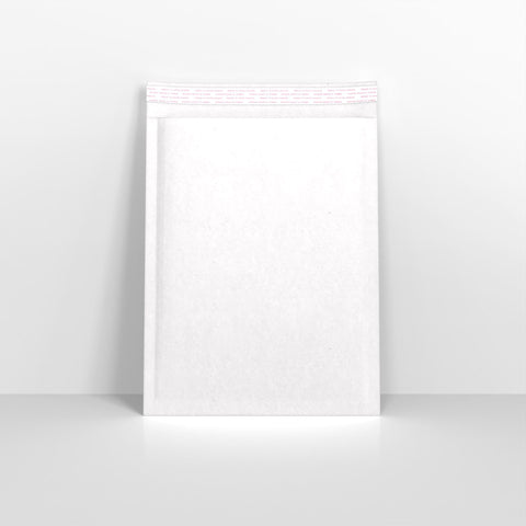 White Paper Finish Bubble Bag Mailers