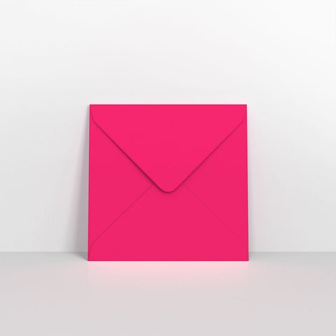 AD28130 - Fuchsia Pink Coloured Gummed V Flap Envelopes - Greeting Card Envelopes