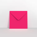 AD28140 - Fuchsia Pink Coloured Gummed V Flap Envelopes - Greeting Card Envelopes