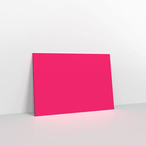 AD28C5 - Fuchsia Pink Coloured Gummed V Flap Envelopes - Greeting Card Envelopes