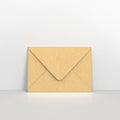 B02133 - Recycled Kraft Fleck 110gsm V Flap Envelopes - Greeting Card Envelopes