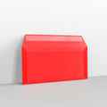 B7DL - Translucent Red Peel & Seal Envelopes - Translucent Envelopes