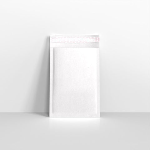 BP165100W - White Paper Finish Bubble Bag Mailers - Paper Finish Bubble Bag Mailers