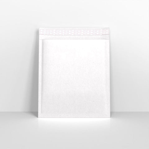 BP265220W - White Paper Finish Bubble Bag Mailers - Paper Finish Bubble Bag Mailers