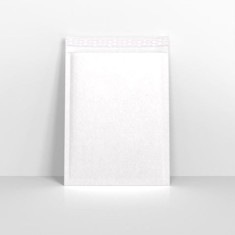 BP340240W - White Paper Finish Bubble Bag Mailers - Paper Finish Bubble Bag Mailers