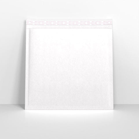 BP350350W - White Paper Finish Bubble Bag Mailers - Paper Finish Bubble Bag Mailers