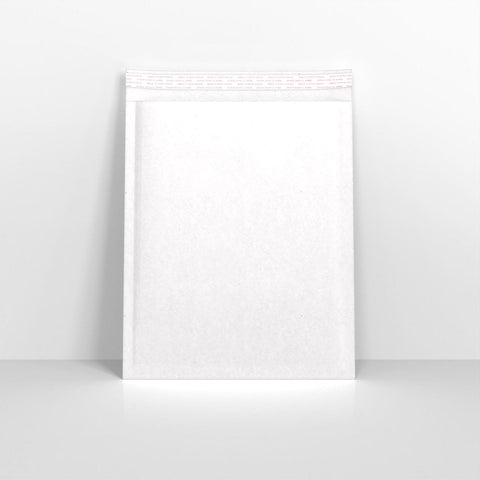 BP360270W - White Paper Finish Bubble Bag Mailers - Paper Finish Bubble Bag Mailers