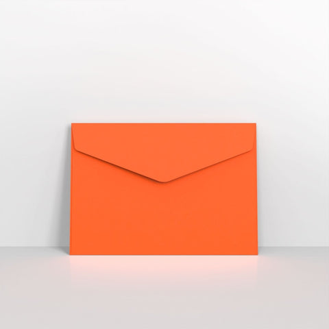 CEVC5O - Orange Coloured Peel and Seal V Flap Envelopes - Coloured Peel and Seal Envelope