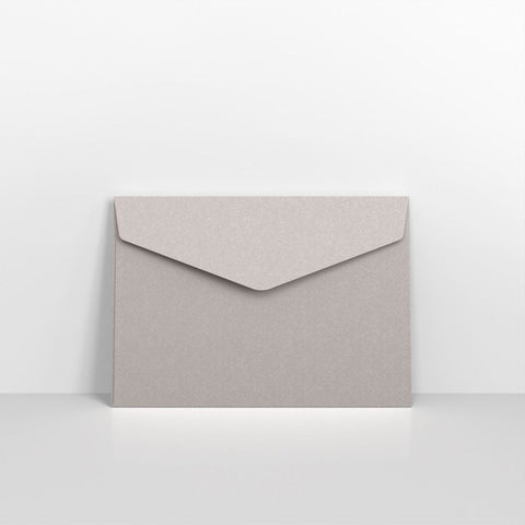 CEVC5S - Silver Coloured Peel and Seal V Flap Envelopes - Coloured Peel and Seal Envelope