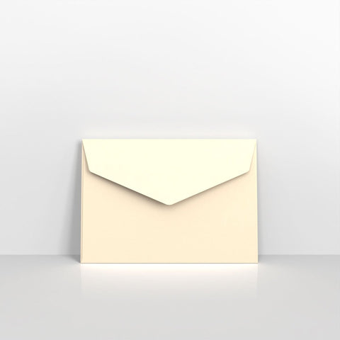 CEVC6I - Ivory Coloured Peel and Seal V Flap Envelopes - Coloured Peel and Seal Envelope