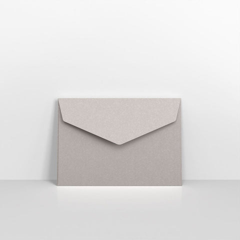 CEVC6S - Silver Coloured Peel and Seal V Flap Envelopes - Coloured Peel and Seal Envelope