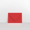 CU133CR - Cherry Coloured Gummed Greeting Card V Flap Envelopes - Greeting Card Envelopes