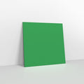 CU155KGR - Holly Green Coloured Gummed Greeting Card V Flap Envelopes - Greeting Card Envelopes