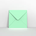 CU155MI - Mint Green Coloured Gummed Greeting Card V Flap Envelopes - Greeting Card Envelopes