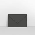 CU62BL - Black Coloured Gummed Greeting Card V Flap Envelopes - Greeting Card Envelopes