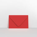 CU62CR - Cherry Coloured Gummed Greeting Card V Flap Envelopes - Greeting Card Envelopes