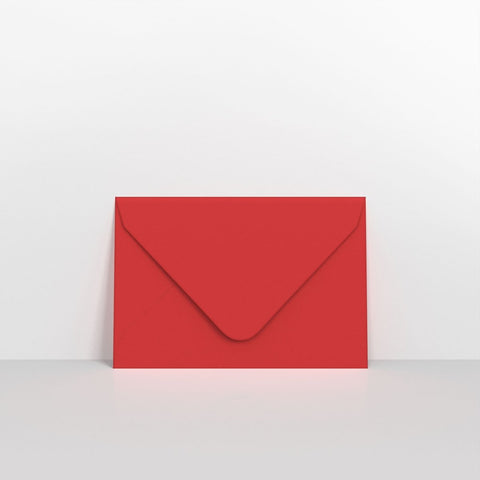 CU62CR - Cherry Coloured Gummed Greeting Card V Flap Envelopes - Greeting Card Envelopes