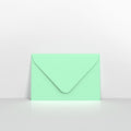 CU62MI - Mint Green Coloured Gummed Greeting Card V Flap Envelopes - Greeting Card Envelopes