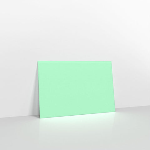 CU62MI - Mint Green Coloured Gummed Greeting Card V Flap Envelopes - Greeting Card Envelopes