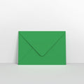 CUC5KGR - Holly Green Coloured Gummed Greeting Card V Flap Envelopes - Greeting Card Envelopes