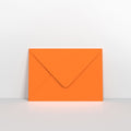 CUC5OR - Orange 100gsm Coloured Gummed V Flap Envelopes - Greeting Card Envelopes