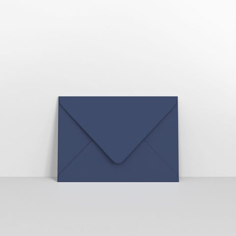 CUC6NB - Navy Blue Coloured Gummed V Flap Envelopes - Greeting Card Envelopes