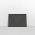 CUC7BL - Black Coloured Gummed Greeting Card V Flap Envelopes - Greeting Card Envelopes