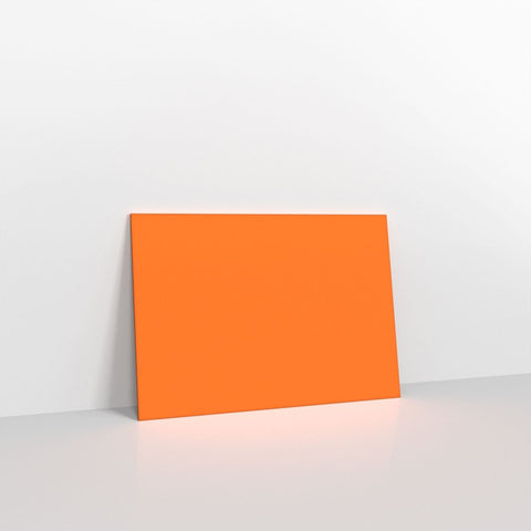 CUC7OR - Orange 100gsm Coloured Gummed V Flap Envelopes - Greeting Card Envelopes