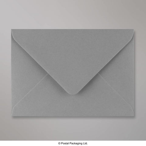 DGREY125 - Dark Grey Coloured Gummed V Flap Envelopes - Greeting Card Envelopes