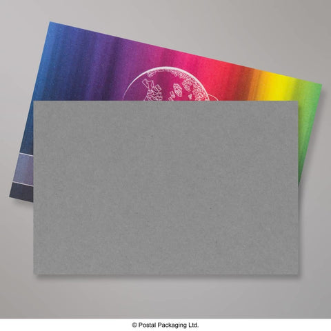 DGREY62 - Dark Grey Coloured Gummed V Flap Envelopes - Greeting Card Envelopes