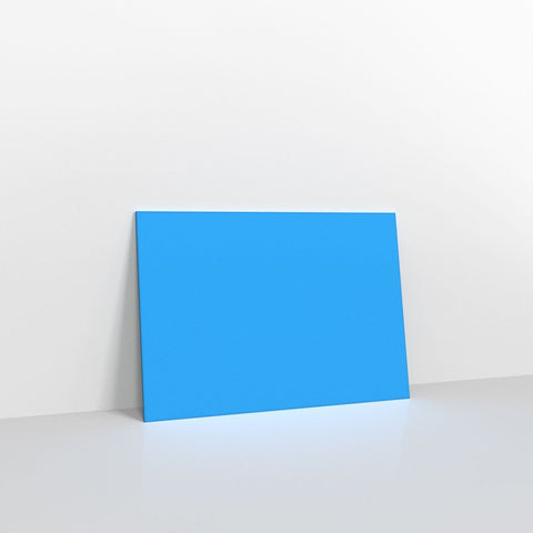 GC125BB - Bright Blue Coloured Gummed V Flap Envelopes - Greeting Card Envelopes