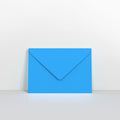 GC125BB - Bright Blue Coloured Gummed V Flap Envelopes - Greeting Card Envelopes